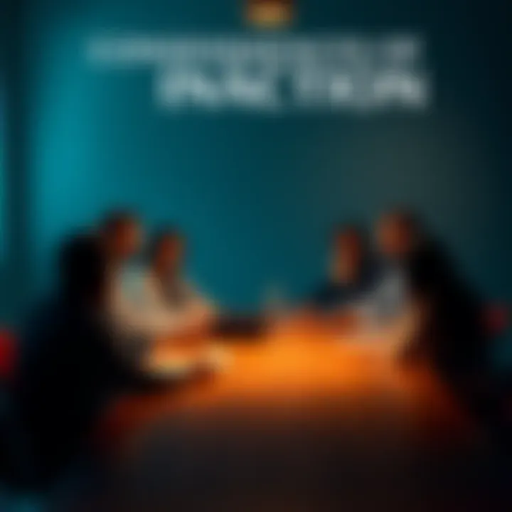 A group of concerned people discussing serious consequences around a table, reflecting on the need for action.