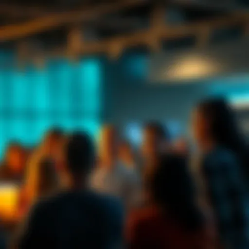 A diverse group of people engaged in conversation about current societal issues, reflecting various opinions and thoughts.