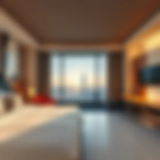 A side-by-side view of the Cosmo and Terrace hotel rooms showcasing accessibility features and different views