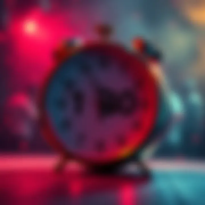 Countdown to Reloads A clock showing 1 hour and 30 minutes countdown for upcoming reloads with excitement in the background.