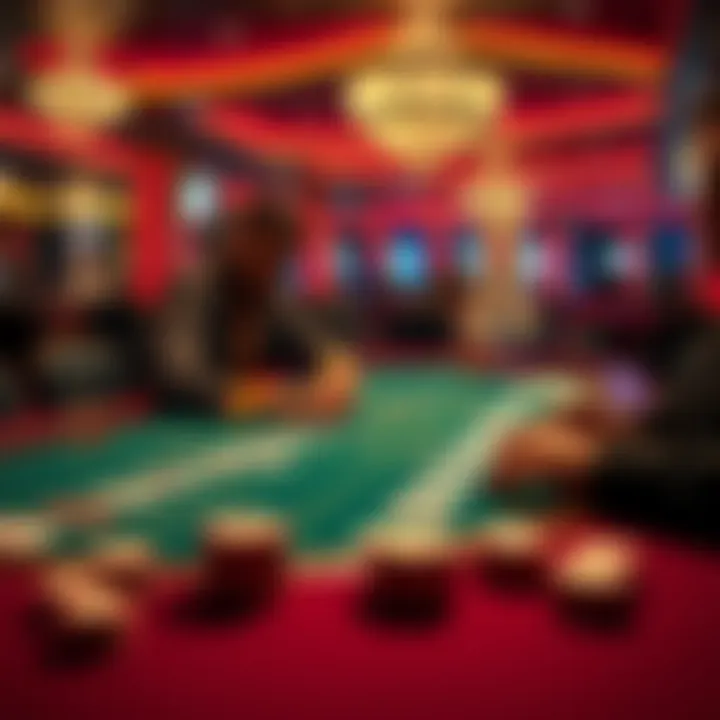 Person at a casino table analyzing cards while using a strategy to count without changing bets.