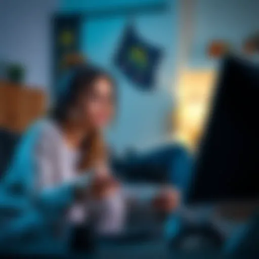 Couple arguing over gaming addiction A distressed woman and her husband in a tense conversation about his gaming addiction at home