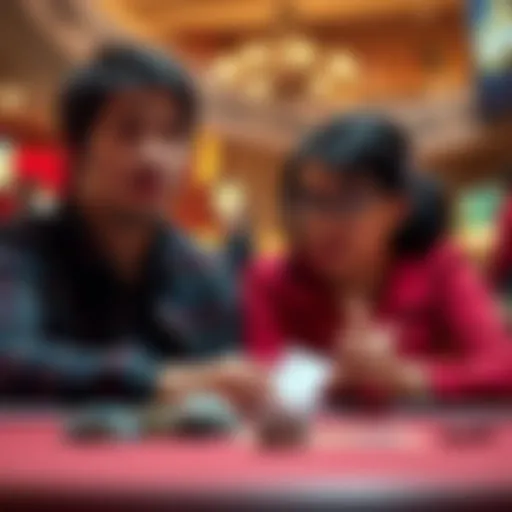 A worried spouse talks to their partner about the emotional and financial effects of gambling addiction.
