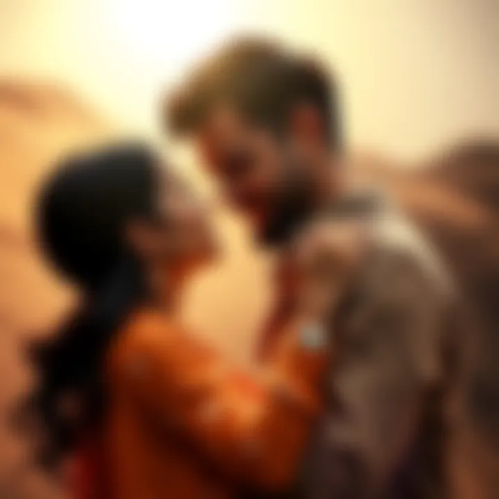 A couple embracing, showing their love and admiration for each other in a warm and tender moment