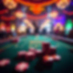 A player celebrating a big win at a craps table with dice and chips in front of them