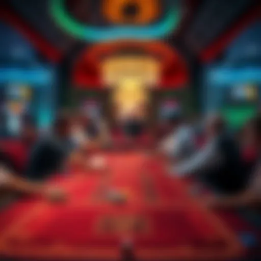 Group of people playing craps at a live table in a casino environment