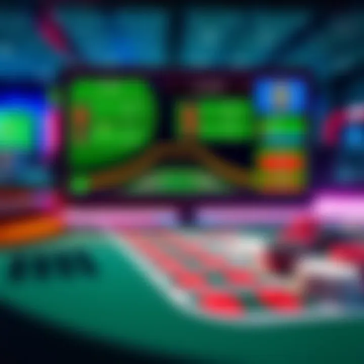 A computer screen displaying a craps table simulation with various betting options.