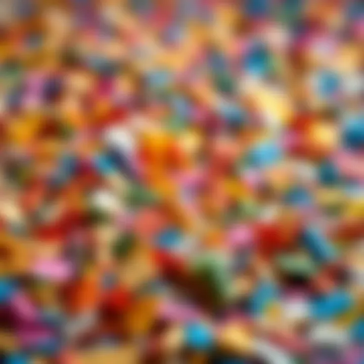 Creative uses for scratch-off lottery tickets Colorful scraps from scratch-off tickets used as confetti for a celebration