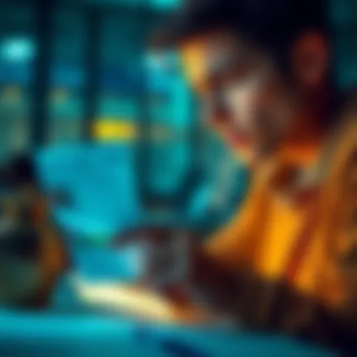 A concerned person looking at a credit card statement with unexpected charges highlighted, representing financial caution.
