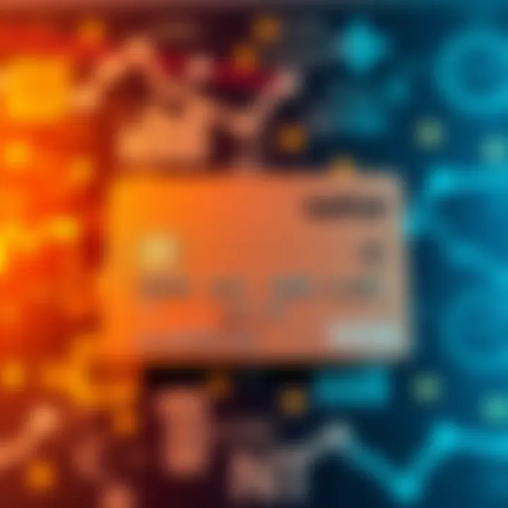 A credit card showing dual names with a background of financial symbols, indicating shared benefits.