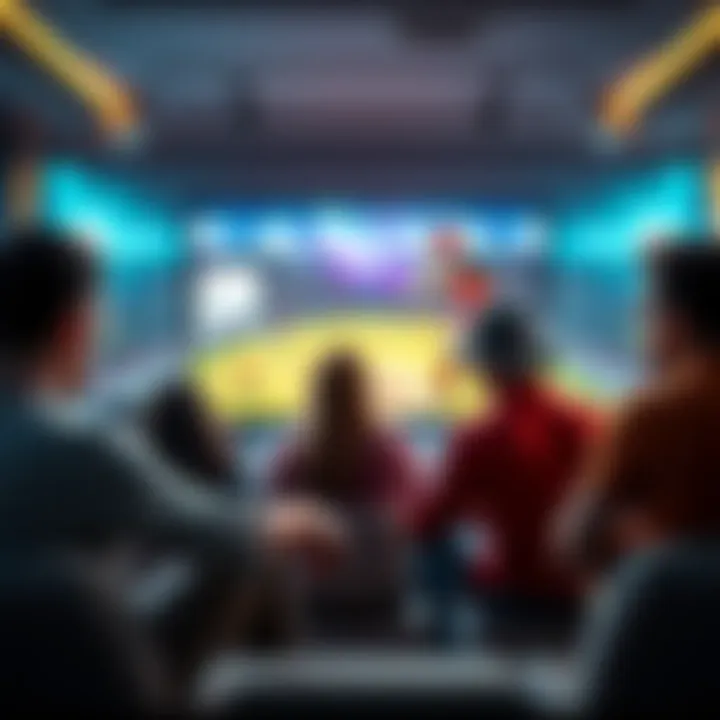 A group of friends discussing cricket betting strategies while watching an IPL match on TV