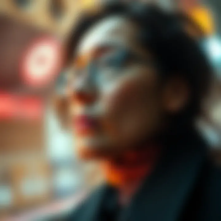 A thoughtful person looking ahead, symbolizing analysis of future events and trends impacting communities.