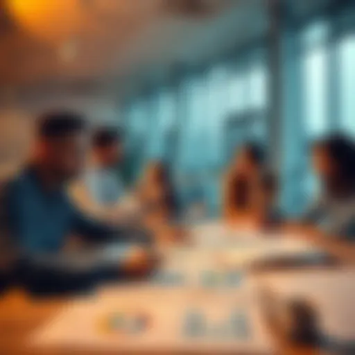 A team of professionals discussing project plans with notes and charts on a table, highlighting the importance of critical analysis in project management.