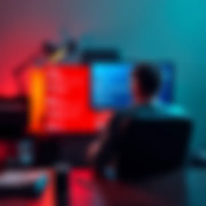 A person sitting at a desk looking frustrated while reading negative comments on a computer screen about free bets they shared online.