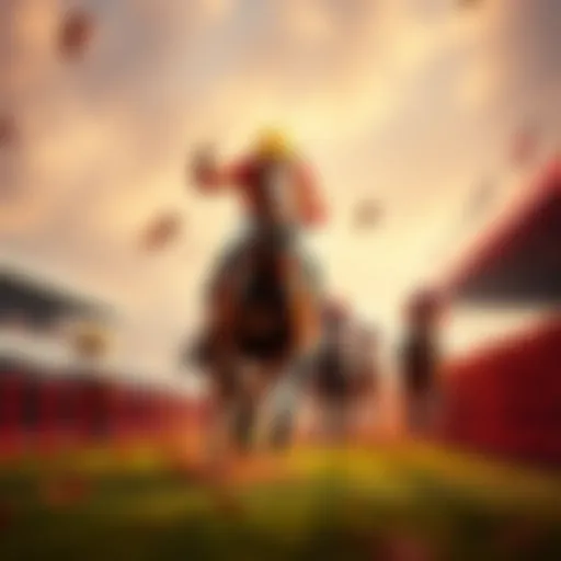 Crokes Cross, a longshot horse, crossing the finish line in a race, celebrating a historic win in the UK.