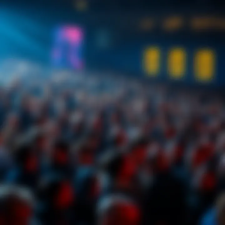 Large crowd of people anxiously waiting for news and updates