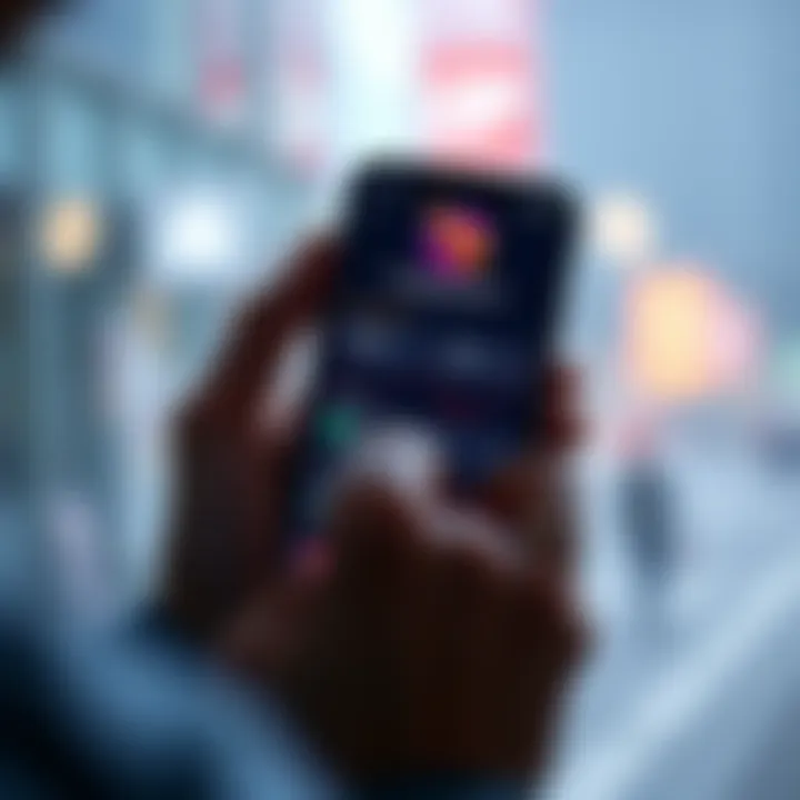 A person using a cryptocurrency app on an iPhone, showing wallet and exchange options without restrictions.