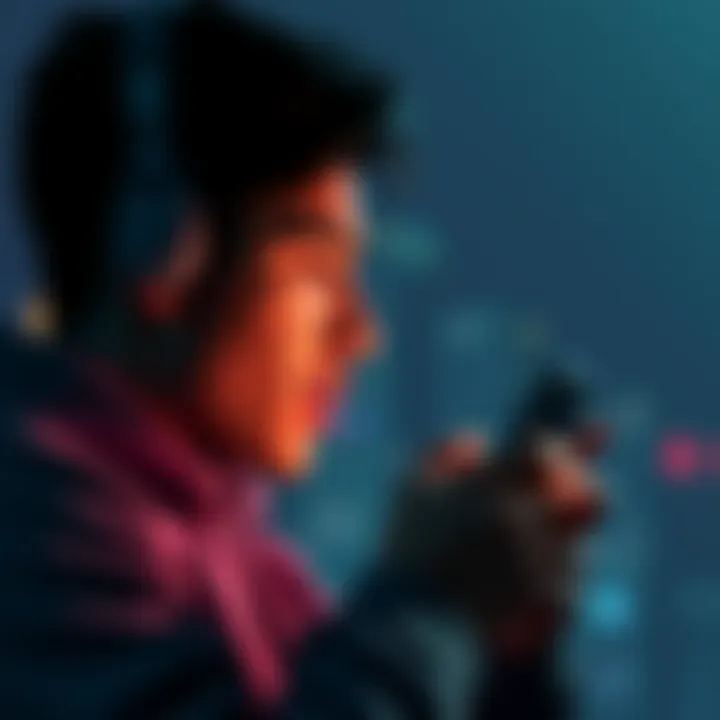 A person looking at their phone with excitement about receiving a crypto bonus