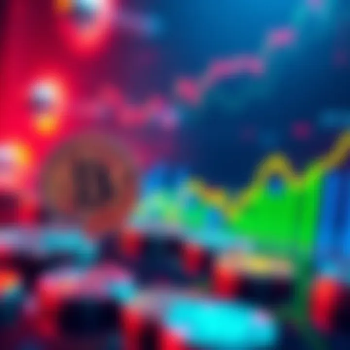 Visual representation of cryptocurrency bonuses impacting market dynamics, showing coins and graphs