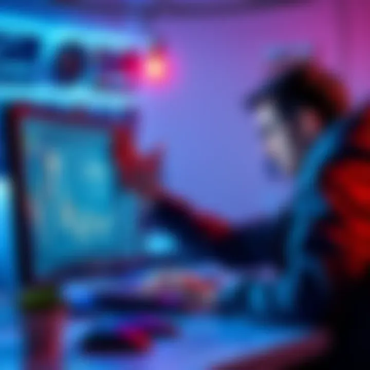 A frustrated person trying to access cryptocurrency bonuses on a computer