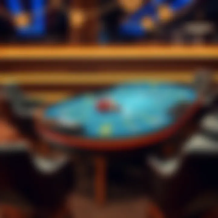 Custom poker table design A beautifully crafted custom poker table showcasing unique designs and high-quality materials.