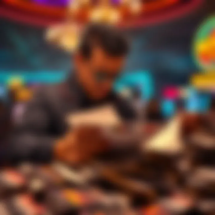 A frustrated customer sorting through piles of marketing mail from Mohegan Sun Casino