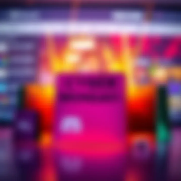 A vibrant graphic showing Cyber Monday deals with shopping bags and discounts, set within a Discord chat background.