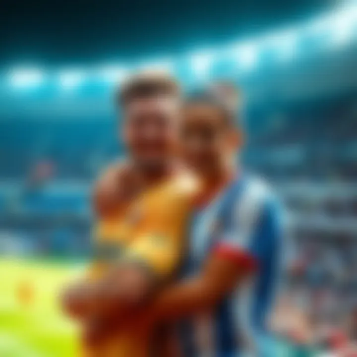 D Monts smiles as he poses with his sister in the stadium before the game