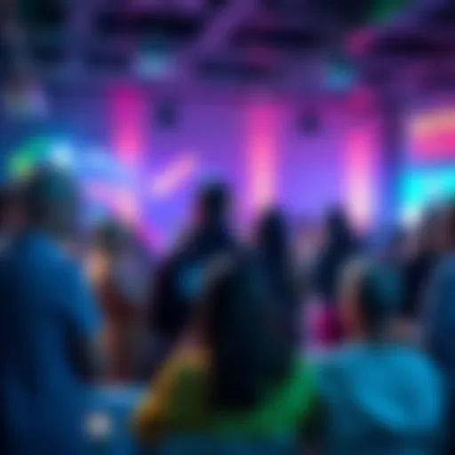 A lively group discussion with people sharing their daily choices and suggestions at a community event.