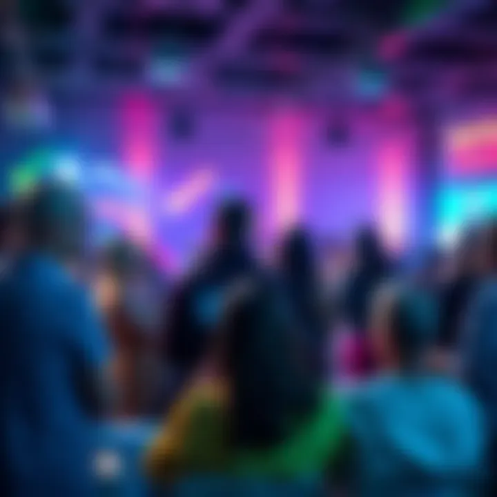 A lively group discussion with people sharing their daily choices and suggestions at a community event.