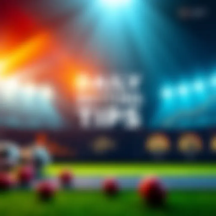 A visual representation of sports betting odds and tips, featuring icons of various sports and a chart indicating potential returns.