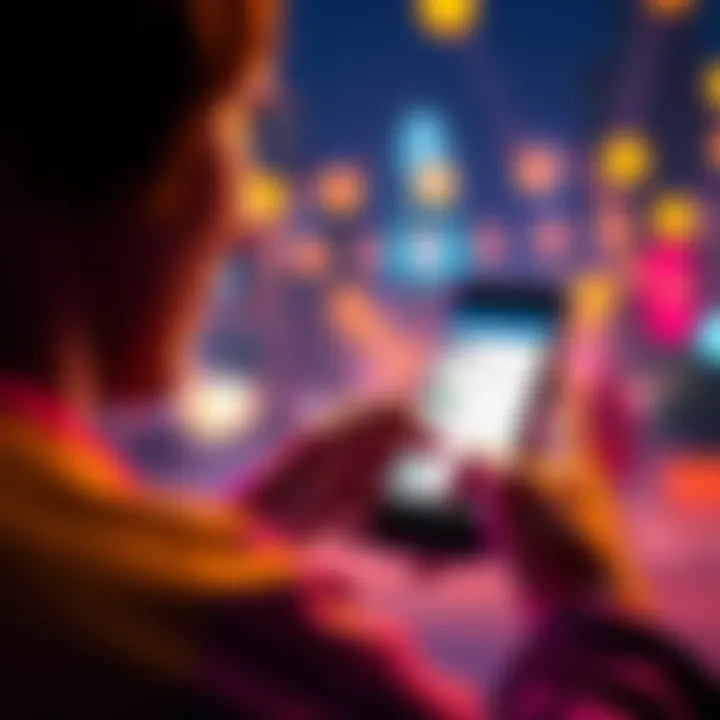 A person setting up notifications on their phone to quickly claim daily bids.