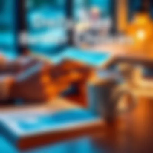 Daily Tips for Better Choices A person reviewing a planner with notes and a cup of coffee, symbolizing planning and decision-making for the day.