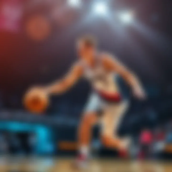 Dean Wade dribbling the basketball during a game