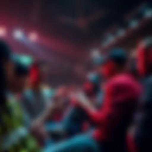A tense sports discussion environment with fans sharing opinions on Dearica Hamby allegations