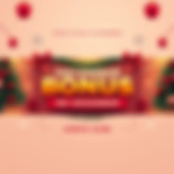 A colorful graphic celebrating the December bonus, featuring festive decorations and a call to action for people to claim their bonus.