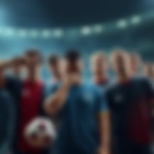 Several sports teams showing disappointment after unexpected losses, highlighting the surprise of bettors winning big