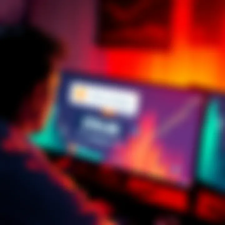 A person looking at a computer screen showing a cryptocurrency platform with a message about bonus delay, looking frustrated.