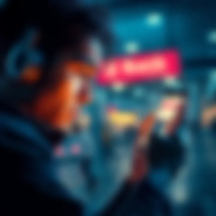 A worried person looking at a bank account on their smartphone, showing a delay in transaction processing