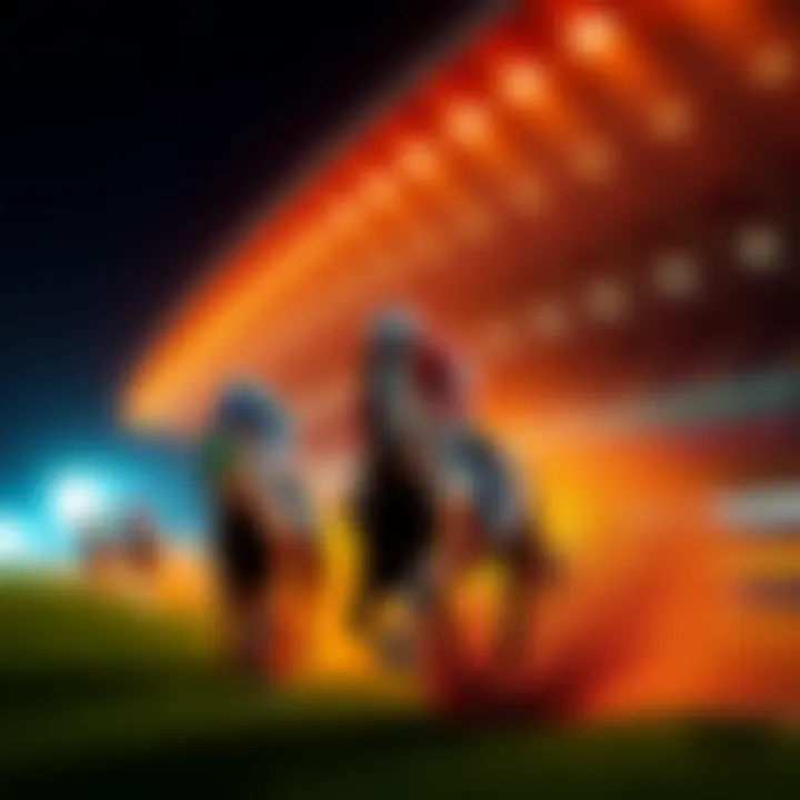 A digital representation of the Derby and Oaks program PDF with a horse racing theme