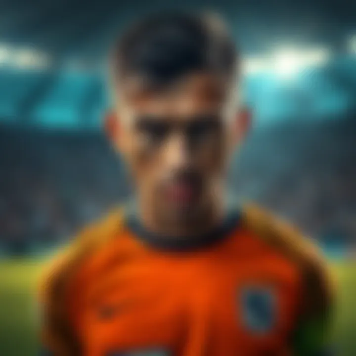 Player Determined to Win A determined player focused on overcoming a losing streak, showcasing hope and a positive mindset during a training session.