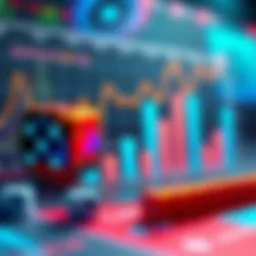A colorful performance chart showing improved results for a new dice strategy, illustrating positive data trends.