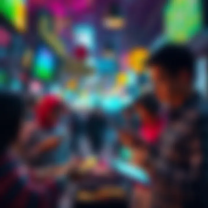 Digital currency revolution A visual representation of digital currencies transforming money interactions in a vibrant 2026 setting, with people using mobile devices and digital wallets.
