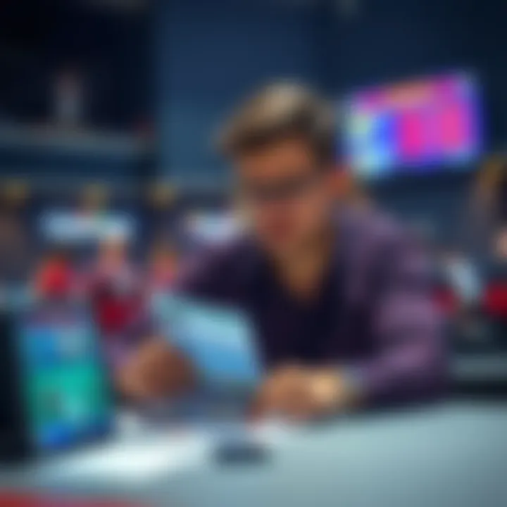 A person with a sad expression sitting at a table, showing their betting slips and a screen displaying the game score