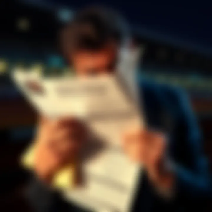 Disappointed customer holding harness racing product A frustrated person holding a racing form that only includes harness races