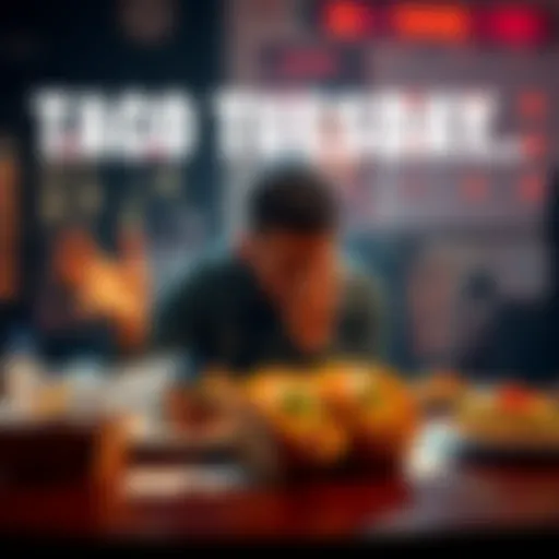 A frustrated sports fan shows disappointment over Jaylen's bad performance, with tacos and betting slips visible on the table.