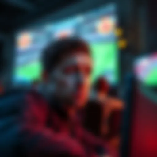 A frustrated bettor watching a disappointing sports game on TV with a sad expression.