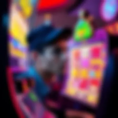 A person looking at a gaming screen with a disappointed expression after receiving a low bonus in a slot game.