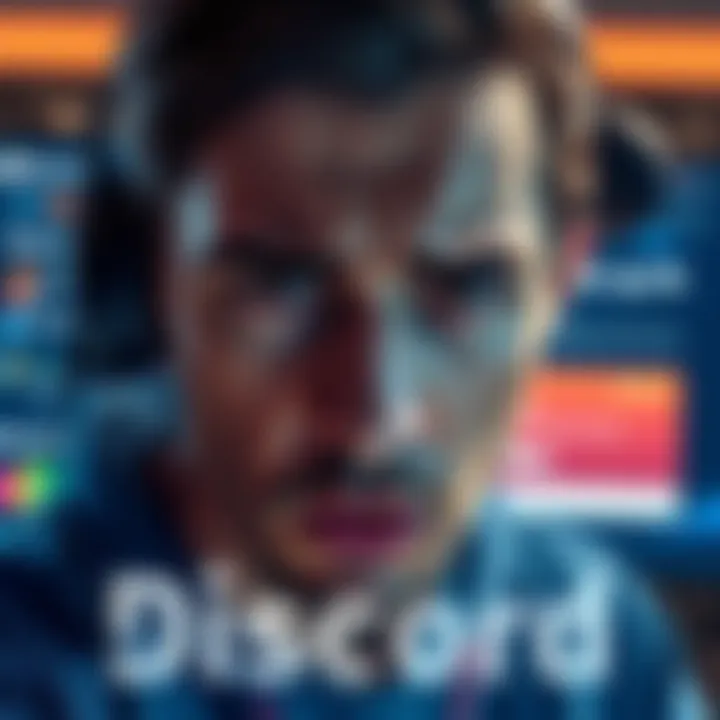 A user looking frustrated with a Discord interface showing limited channel access due to unresolved rules acceptance