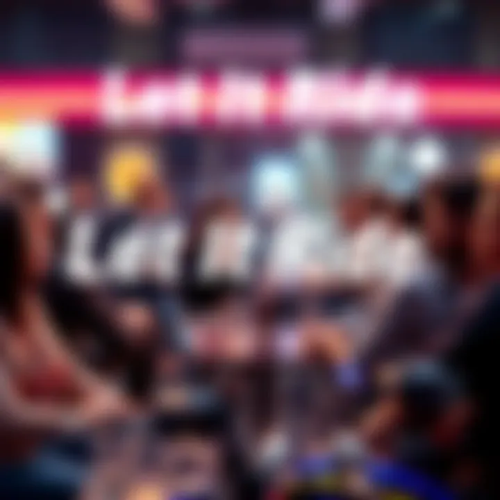 People sharing their thoughts about Let It Ride in a lively discussion setting.